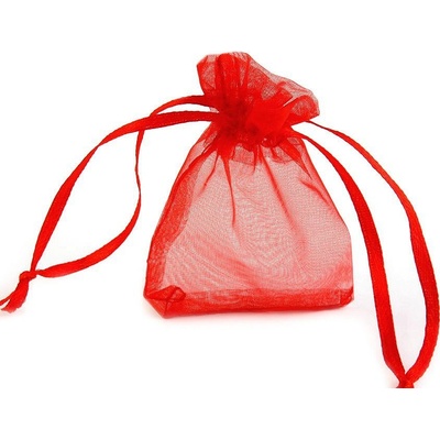 Prima-obchod Dárkový pytlík 4,5x7 cm organza, barva 5 červená