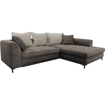 Filex Разтегателен ъглов диван lagoa, l-образен, с място за съхранение, десен, таупе/сив (ff0012)