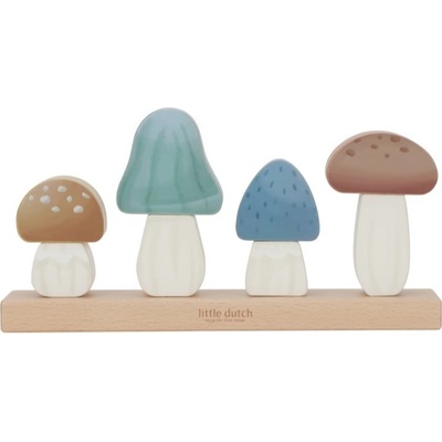 Little Dutch Forest Friends Stacking Puzzle Mushrooms aktivity 1 ks
