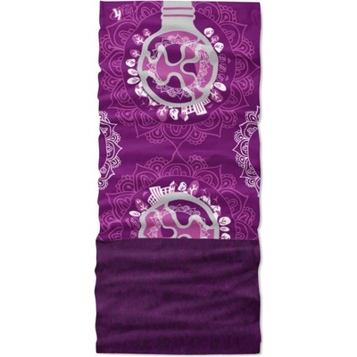 4F un scarf Polartec Eco Mandala 8in1 multifunkční šátek zimní viola