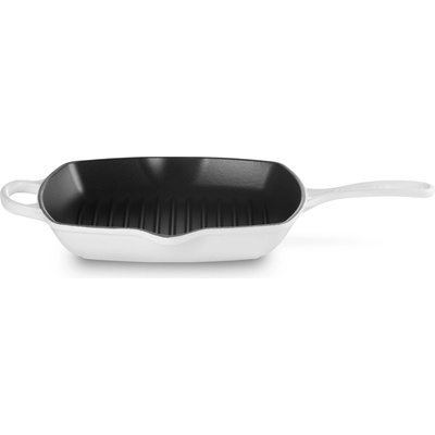 Le Creuset 20183260100422 Grilovacia panvica Signature štvorcová 26 cm biela