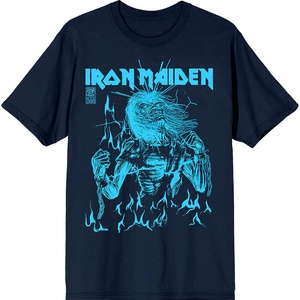 Iron Maiden 50 Life After Death Flames Blue Navy Blue 2XL Риза (IMTEE201MN05)
