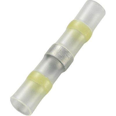 TRU COMPONENTS 736461 krimpovacie spojka so zmršťovacou bužírkou 4 mm² 6 mm² úplne izolované žltá 15 ks