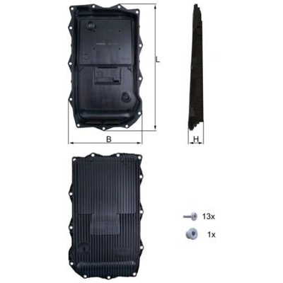 Olejová vaňa automatickej prevodovky KNECHT HX 184KIT
