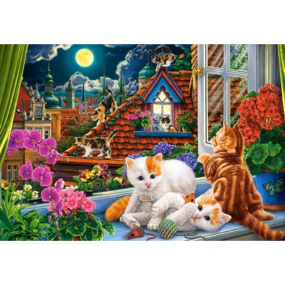 Castorland - Puzzle Kittens on the Roof - 1 500 piese