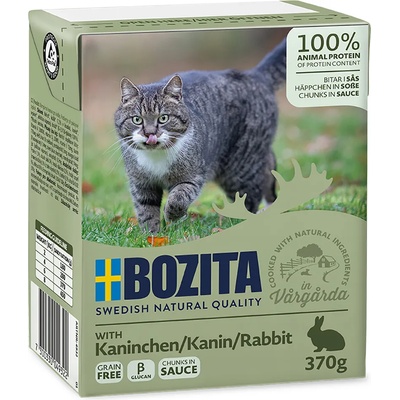 Bozita 24x370г със заешко Bozita месни хапки сос храна за котки