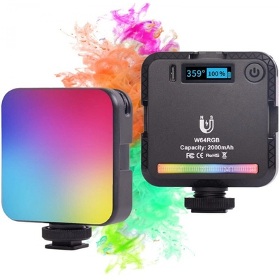 K&F Concept 6W Mini RGB LED Camera Light, 2500–9000 K, 2000mAh Battery K&F Concept