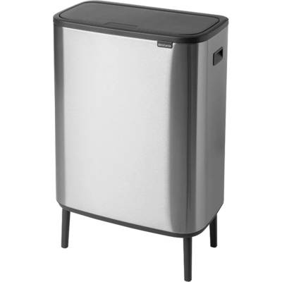 Brabantia Кош за отпадъци Brabantia - Bo Touch Hi, 60 l, Matt Steel Fingerprint Proof (1001261)