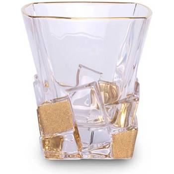 Image 1 of Bohemia Interactive 6 бр чаши за уиски по 310 мл Bohemia от серия Crack Golden ice (1000278)