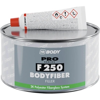 HB BODY tmel so sklenným vláknom fiber F250 zelený 1,5KG