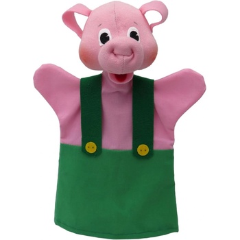 Moravská ústředna Brno Кукла за театър Moravska ustredna Brno - Прасенце, 26 cm, в зелено (22649B)