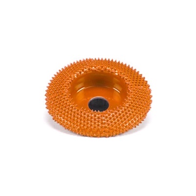 Saburrtooth USA Ihličková mini rašpľa SABURR - 50mm šikma oblá, Drsnosť Ihličiek Saburrtooth USA Oranžová - Extra Hrubá