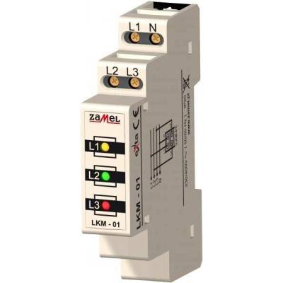 Ukazatel napájení Zamel 3pólový LED 230 V IP20
