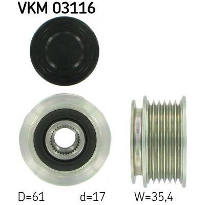 Předstihová spojka SKF VKM 03116