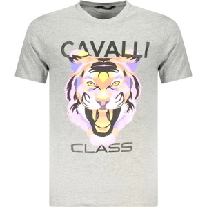 Cavalli class Тениска с къс ръкав за мъже cavalli class, Размер xl, Цвят Сив (txt60fjd060_gr05014)