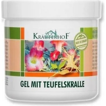 KRAUTERHOF Масажен гел с Дяволски нокът , Krauterhof Massage Gel with Devil’s Claw and Eucalyptus 250ml