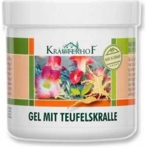 KRAUTERHOF Масажен гел с Дяволски нокът , Krauterhof Massage Gel with Devil’s Claw and Eucalyptus 250ml
