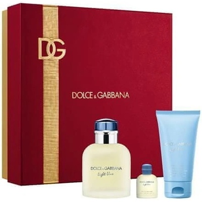 Dolce & Gabbana Light Blue Pour Homme - EDT 75 ml + sprchový gél 50 ml + EDT 4,5 ml
