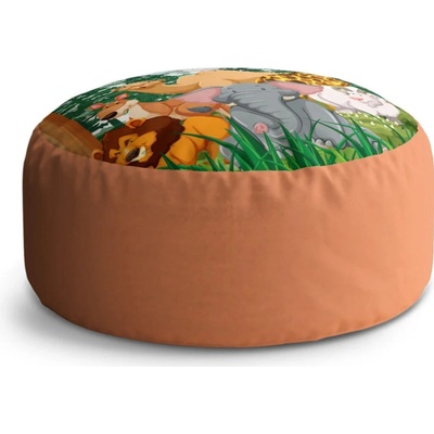 Sablio Taburet Circle Zoo: 38x48 cm