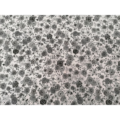 Bavlněná látka KVĚTY FLORAL 1 šíře 160 cm