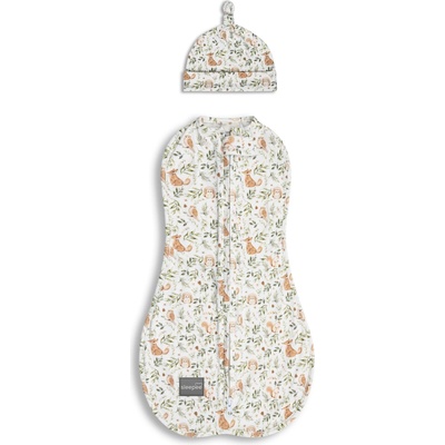 Sleepee Zavinovačka Second Step Swaddle s čepičkou Ivory Forest