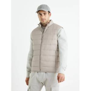 Celio Светлосива мъжка ватирана жилетка Celio Bulock Celio | Siv | МЪЖЕ | XL