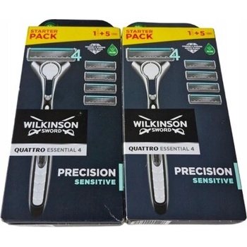 Wilkinson Sword Quattro Titanium Sensitive + 4 ks hlavic