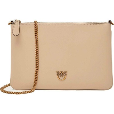 Pinko CLASSIC FLAT LOVE BAG SIMPLY Béžový