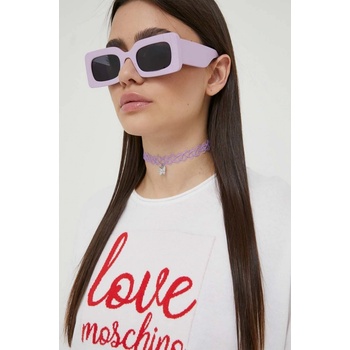 Love Moschino Bavlnené tričko biela