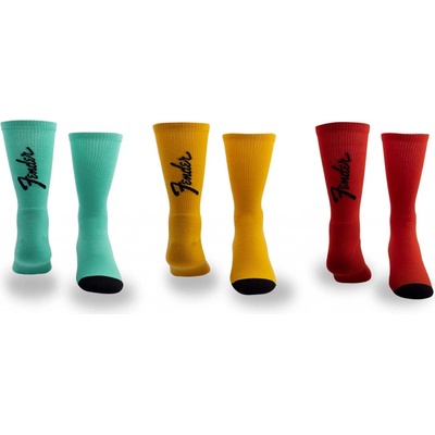 Perri´s Socks ponožky set 3 párov S FENDER EXPLODED LOGO CREW FGA371-096