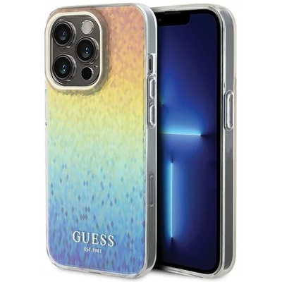 GUESS GUHCP15LHDECMI iPhone 15 Pro 6, 1" калъф с дъга IML Faceted Mirror Disco Iridescent (GUHCP15LHDECMI)
