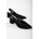 Moda Trend Дамски велурени обувки с ток - Черни #367308 (367308_Черно)