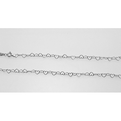 ThajskoSilvermanufacture.Stříbrný romanticky řetízek Srdíčka No.02. AGRET60004 183669