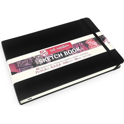 Talens Art Creation Sketchbook v pevnej väzbe Black 21 x 14,8