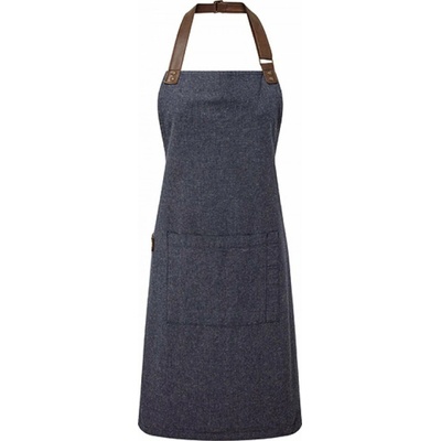 Premier Workwear Pracovní zástěra s barvenou bavlněnou přízí s oxfordskou vazbou modrá námořní Pantone 2380 72x86cm PW144
