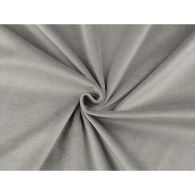 Samet / velvet hladký šíře 280 cm Varianta: 8 (240 g/m²) šedá světlá, Balení: 1 m