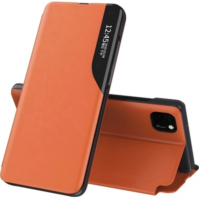Huawei Elegantен книжен калъф View Case за Huawei Y5P - Оранжев KP13778