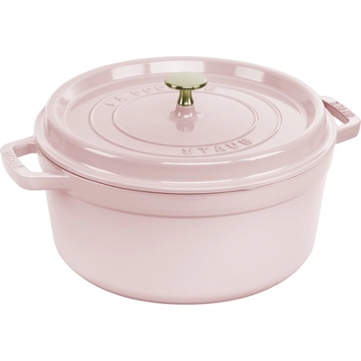 Staub Litinový hrnec s poklicí Cocotte 28 cm / 6,7 l růžová 1032957