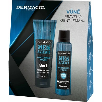 Dermacol Men Agent sprchový gel 3 v 1 250 ml + sprchový gel 3 v 1 250 ml kosmetická sada