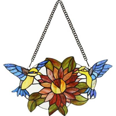Tiffany vitrážový panel KOLIBRÍK 50*60