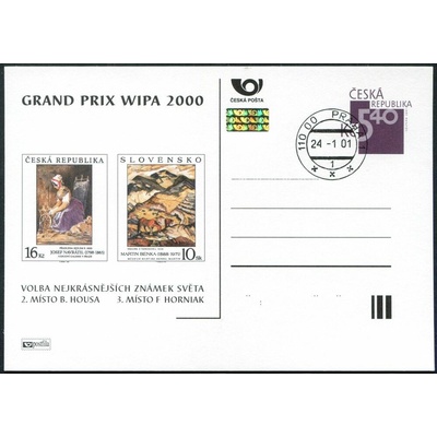 Česká pošta (2001) CDV 63 O - P 66 - WIPA 2000 - razítko