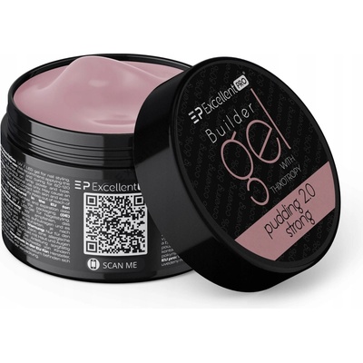 Excellent Pro stavební gel růžový podkladový pudink 2 0 strong 50 ml