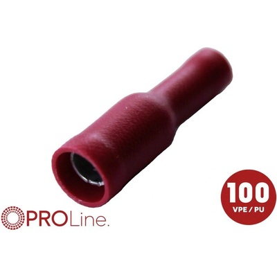 ACV 340035-1-0-p guľatá objímka pre faston odolný proti korózii 0.5 mm² 1.5 mm² Ø pin: 3.9 mm úplne izolované červená 1