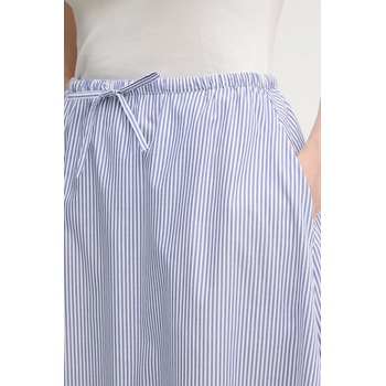 Tommy Hilfiger Памучна пола Tommy Hilfiger в синьо среднодълга разкроена WW0WW46168 (WW0WW46168)