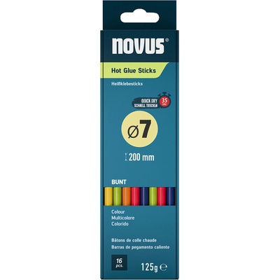 Novus tavné tyčinky, O 7 mm, 16 ks, mix barev