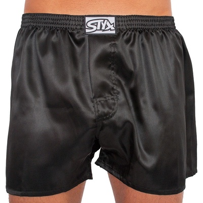 Styx pánské trenky klasická guma saténové černé (C960) – Zboží Mobilmania