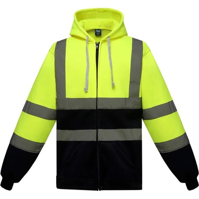 Yoko reflexná mikina na zips HVK07 Hi Vis Yellow