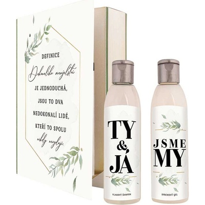 Bohemia Gifts Ty a já sprchový gél 200 ml + šampon na vlasy 200 ml kniha darčeková sada