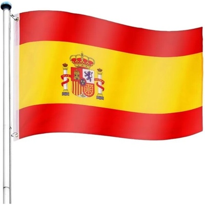 FLAGMASTER® Vlajkový stožár vč. vlajky Španělsko, 650 cm