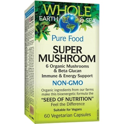 Natural Factors Super Mushroom Whole Earth & Sea® [60 капсули]